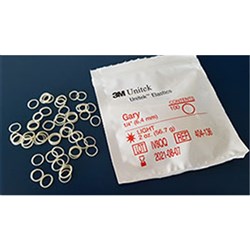 3M Unitek Latex Elastics, Light 2 Oz 1/4", Gary