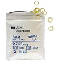 3M Unitek Latex Elastics, Heavy 6 Oz 5/16", Roger
