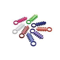 3M AlastiK Easy-To-Tie Ligatures, Radical Red, 406-979, 1000-Pack (100 Sticks/Pk)