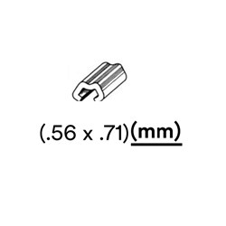 3M Unitek 518-740 Unitek Archwire Stop Rectangular .022x.028 Split Crimpable 100/Pk