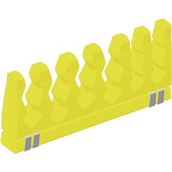 Silicone Rail with Metal Bracket 76 x 33mm Yellow