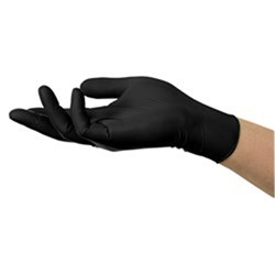 Ansell Gloves - Microflex MidKnight Touch - Black - Nitrile - Non Sterile - Powder Free - Medium, 100-Pack