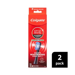 Colgate Optic White Powered Brush 2 Refill Heads Soft Pk 5