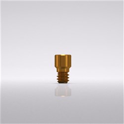 Lab prosthetic screw bar hex brown anodized thrd M1.6