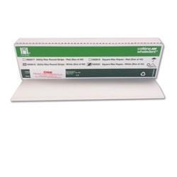Coltene Hygenic Square Wax Ropes - 4.8 x 279mm - Long - White, 44-Pack