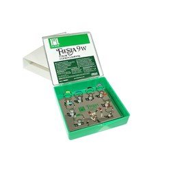 Coltene Fiesta Rubber Dam Clamp - 9W - Wingless - Colour Coded Kit