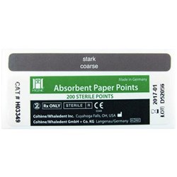 Coltene HYGENIC Paper Points - White Points - Size C - Drawer Box, 200-Pack