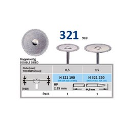 Horico Diamond Disc - 321-220 - Edge Cutting - Straight (HP), 1-Pack