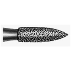 Komet Diamond Bur - 860-010 - Short Flame - Straight (HP), 5-Pack