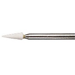 Dedeco Arkansas Stones - Shape 138 - White - Ultra Fine - Slow Speed, Right Angle (RA), 12-Pack