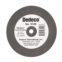 Dedeco Lathe Wheel - Black - Medium - Chip Free Grinding - 76 x 6.3mm