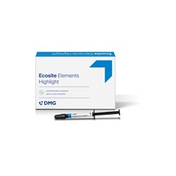 DMG Ecosite Elements Highlight - Starter Pack - 2g Syringe - Assorted - Incisal, Opaque A2, White and Brown, 4-Pack