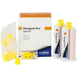 DMG HoniGum Pro - Light Fast - 50ml Cartridge, 2-Pack with 10 AutoMix tips