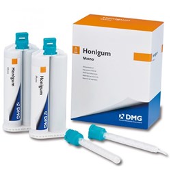 DMG HoniGum Pro - Mono Fast - 50ml Cartridge, 2-Pack with 4 AutoMix tips