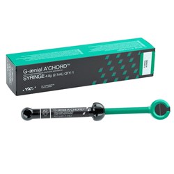 GC GAENIAL A'CHORD Syringe - Universal Light-Cured Radiopaque Composite - Shade A4 - 4g, 1-Pack