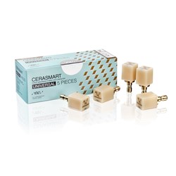 GC CERASMART - Cerec - Size 14L - Low Translucent - Shade  A2, 5-Pack