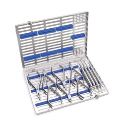 HuFriedyGroup IMS Cassette Replacement Instrument Rails - Large Thin Ortho Cassette - Blue