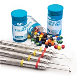 HuFriedyGroup IMS ID Instrument Rings - Assorted Colours - Large, 90-Pack