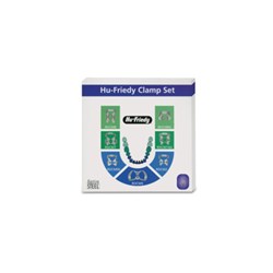 HuFriedyGroup Satin Steel Rubber Dam Clamp - Set of 7