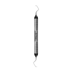 HuFriedyGroup Gracey Scaler - #9/10 Rigid - Double Ended - #7 Satin Steel Colour Handle