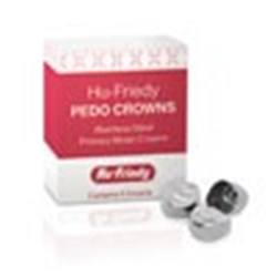 HuFriedyGroup PEDO Crowns - Stainless Steel Primary Molar Crowns - Lower Right Primary 1st - #4, 5-Pack