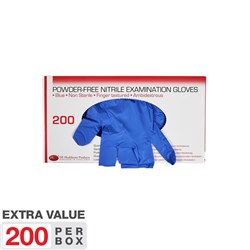 DE Gloves - Nitrile - Non Sterile - Powder Free - Extra Small, 200-Pack