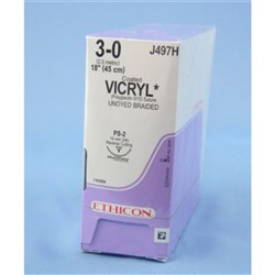 SUTURE PLUS Vicryl 19mm 3/0 PS2 3/8 circl rev cut undyx36