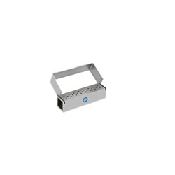 Komet Bur Block - Aluminium - Holds 23 Straight (HP) Burs - Silver