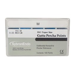 Kerr Accessory Gutta Percha Points - Tapered - Medium, 100-Pack