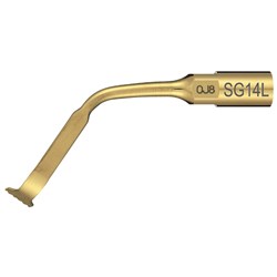 NSK VarioSurg Series - Bone Surgery Tip - SG14L - TiN Coating - 90 degree Left Curved Tip - 0.6mm Thickness