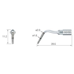 NSK VarioSurg Series - Implant Preparation Tip - SG15B - Diamond Coated - 1.3mm