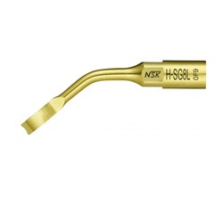 NSK Ultrasonic Bone Surgery Tip - H-SG8L - TiN Coating - 90 Degree Left Curved Tip - Three Teeth - 0.6mm
