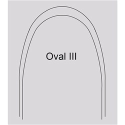 NAOL Super Elastic Nitanium Oval III Arch Shape, 019X025 Upper, 10-Pack