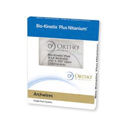NAOL Universal Bio-Kinetix Plus Thermal Nitanium Archwire, 014X025 D-LX (Damon Arch Shape), 10-Pack