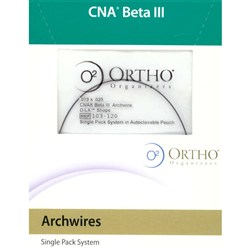 NAOL Universal Beta Titanium CNA Archwire, 017X025 D-LX (Damon Arch Shape), 10-Pack