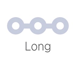 NAOL Light Force Chain Elastic, Gray, 15, Long