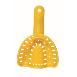 NAOL Dura-Lock Upper Impression Tray, Size 5 - Yellow, 10-Pack