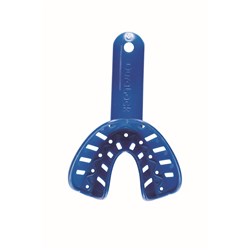 NAOL Dura-Lock Lower Impression Tray, Size 3 - Blue, 10-Pack