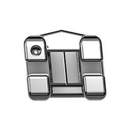 NAOL 022 Horizon Mini MBT Bracket, Upper & Lower 5X5 with Hooks (1 Handypack Set)