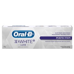 Oral B 3DWhite Luxe Perfection Toothpaste - 95g, 12-Pack