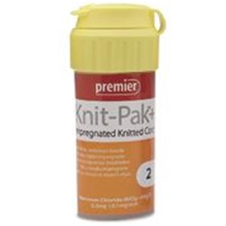 Premier Knit-Pak Plus AlCl - Impregnated Retraction Cord - Size 2