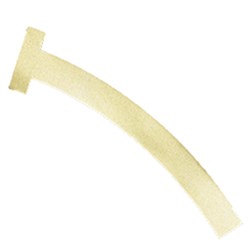 Pulpdent Matrix Band - T Curved Wide - Brass, 100-Pack