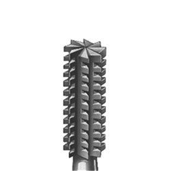 Komet Steel Bur - 36-006 - Cylinder - Straight (HP), 6-Pack