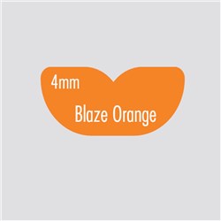 Briteguard Mouthguard - 4mm x 120mm - Blaze Orange - Round