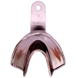 Superior Solid Stainless Steel Impression Tray - Regular Lower - Medium