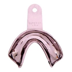 Superior Stainless Steel Impression Tray - Edentulous - Lower - Large