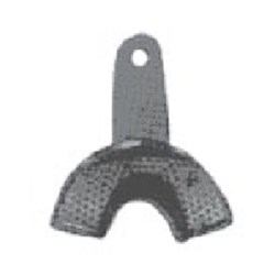 Superior Stainless Steel Impression Tray - Perforated - Partial Lower - Anterior