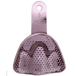 Superior Stainless Steel Impression Tray - Perforated - Depressed - Upper - Small