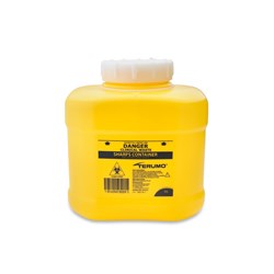 Terumo Sharps Container - 6L Yellow - 230 x 210 x 240mm