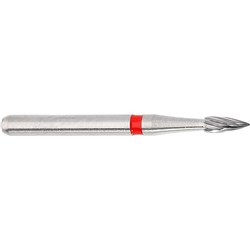 Komet Tungsten Carbide Bur - H46-012 - Finishing Flame - High Speed, Friction Grip (FG), 5-Pack